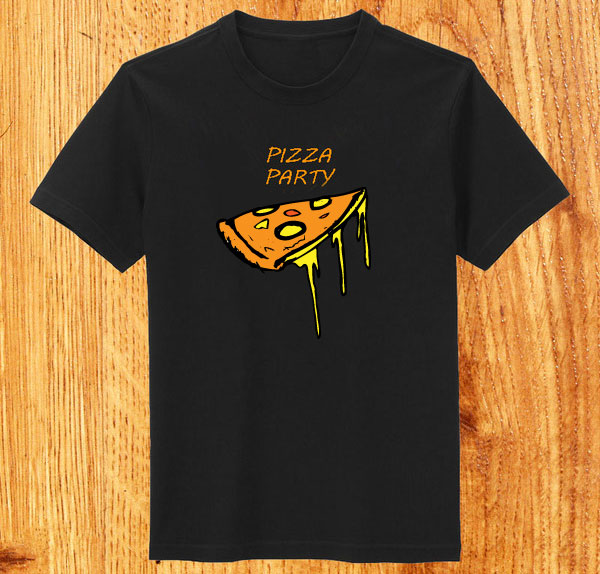 Vector Funky Pizza T-shirt Design