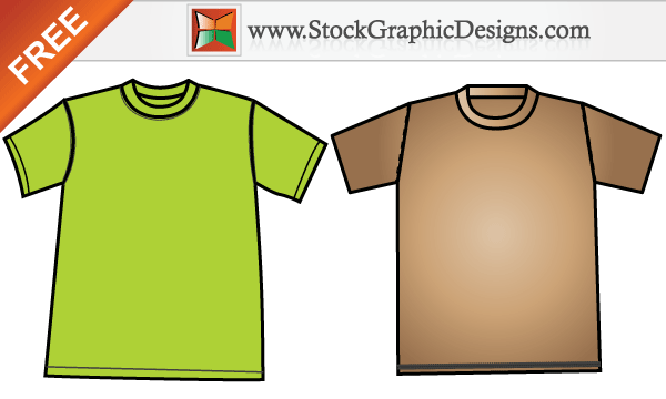 Free Apparel Men’s T-shirt Template Design Vector