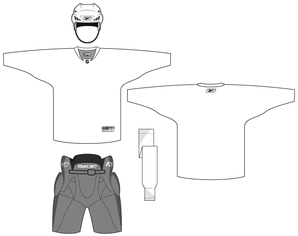 Hockey Uniform Template Free Vector