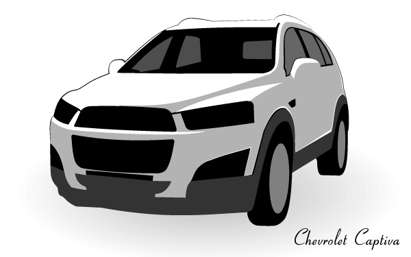 Chevrolet Captiva Vector Image