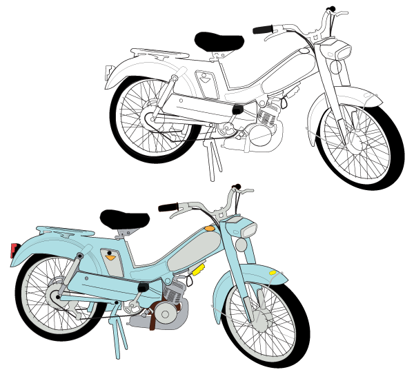 Moped Vector Free