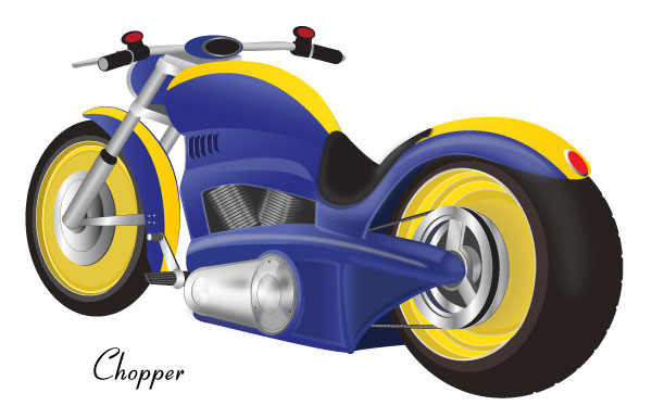 Free Chopper Motorcycle Vector