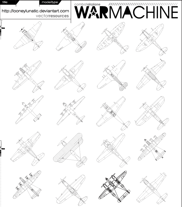 War Machine Vector Illustrator Pack 01