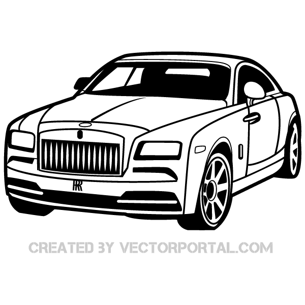Rolls-Royce Car Clip Art Image