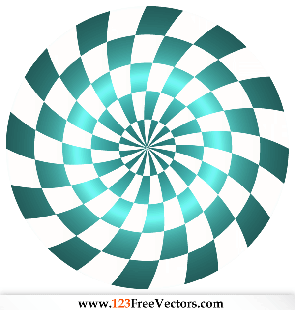 Abstract Optical Illusion Vector Free