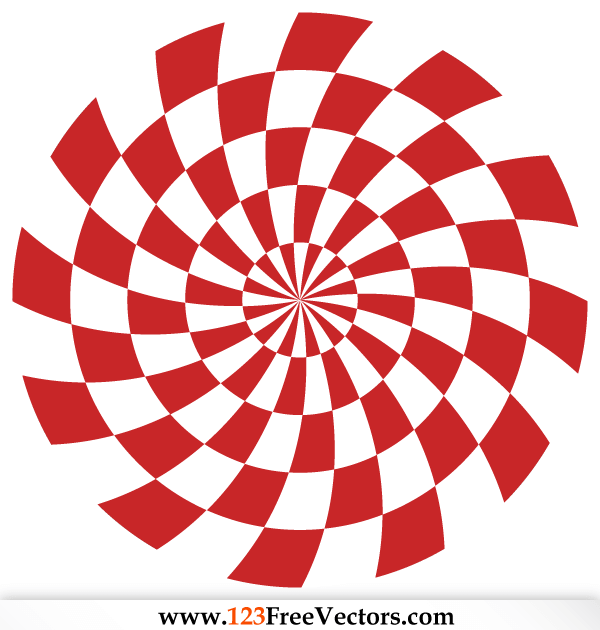 Optical Illusions Red Background Vector Free Download