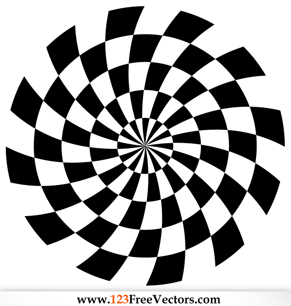 Spiral Optical Illusion Vector