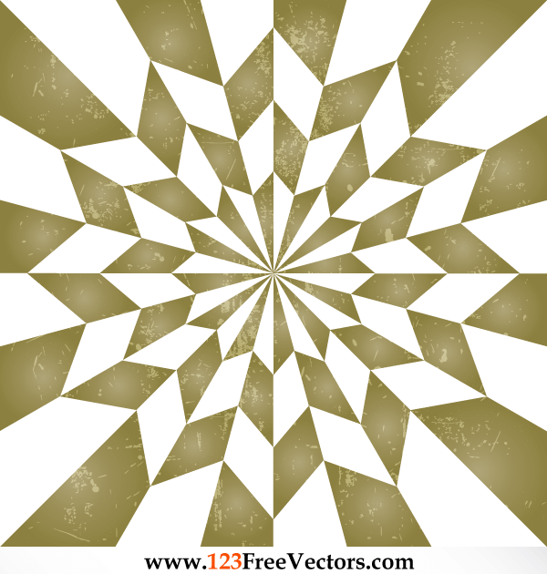 Star Optical Illusion Vintage Background Vector