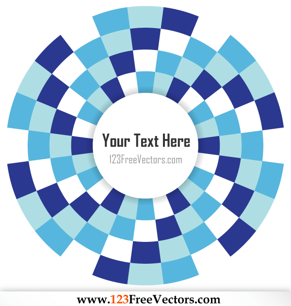 Free Circle Optical Illusion Vector for Your Text