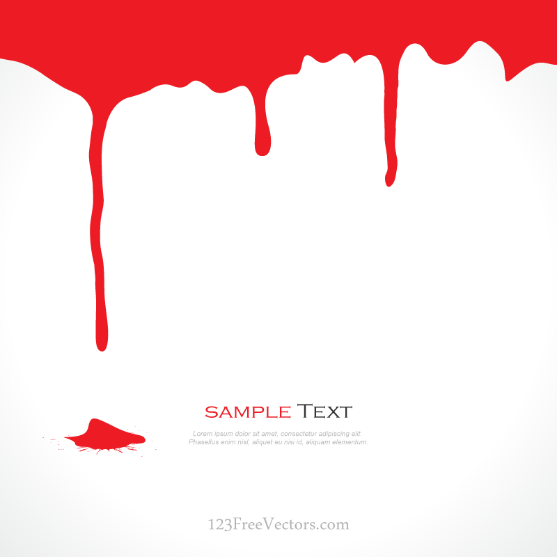 Blood Drips Illustration