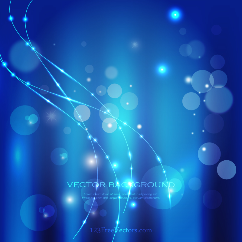 Abstract Blue Light Background Vector Graphic