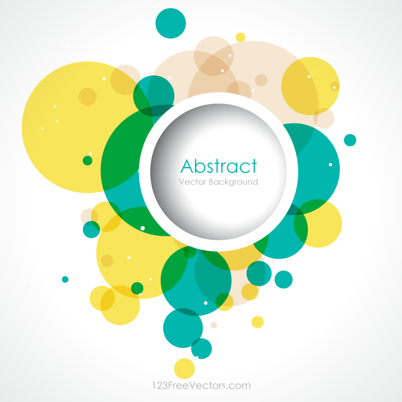 Colorful Abstract Circle Background Vector