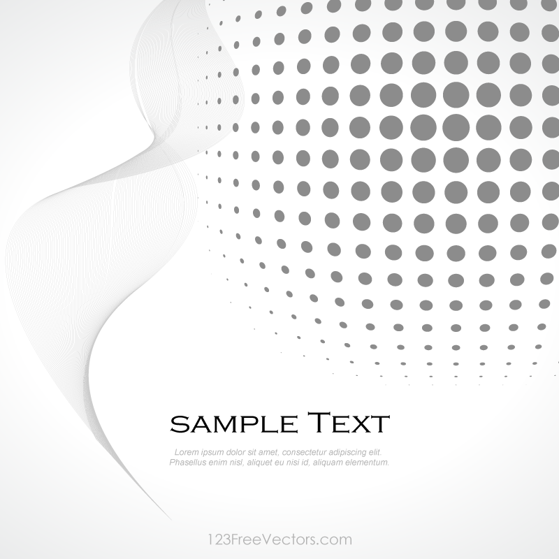 Abstract Gray Halftone Background Vector