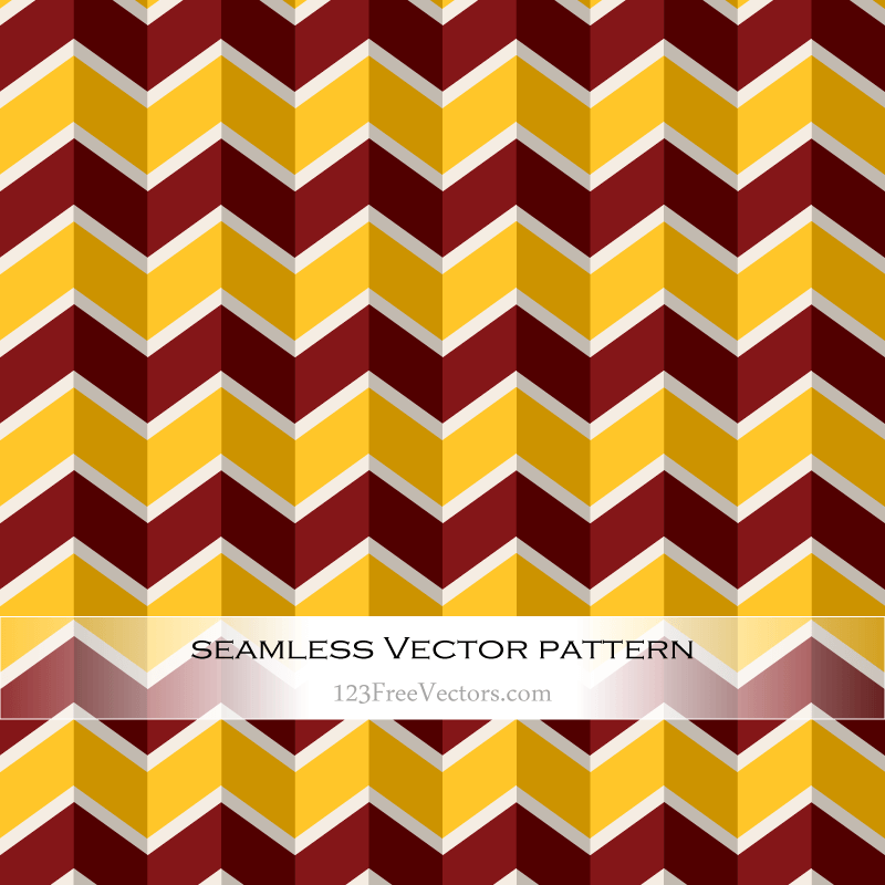 Red and Yellow Chevron Abstract Background