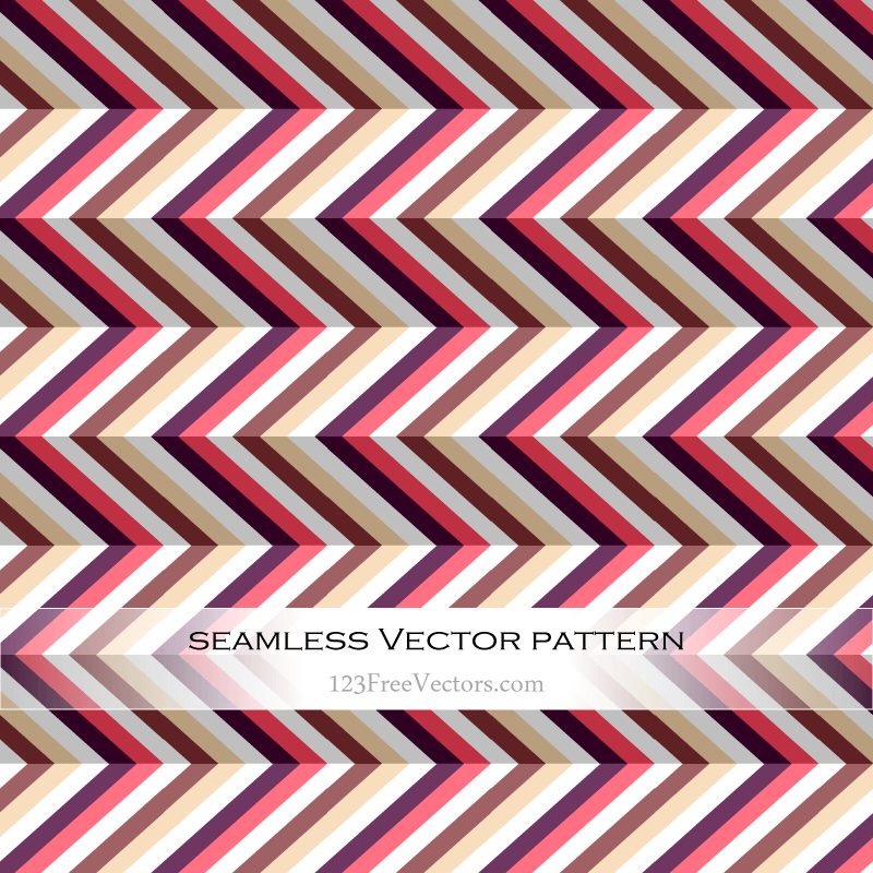 Zigzag Chevron Seamless Pattern Vector Art