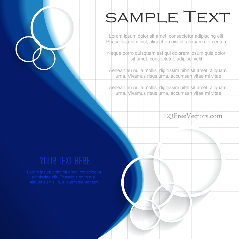 Blue Background Template Illustrator Free