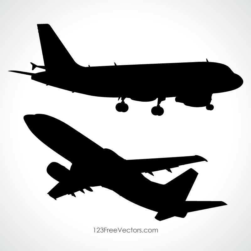 Aeroplane Vector Silhouette