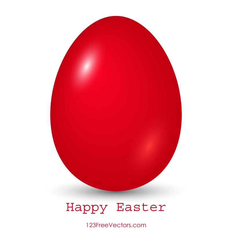 Red Easter Egg Vector Image