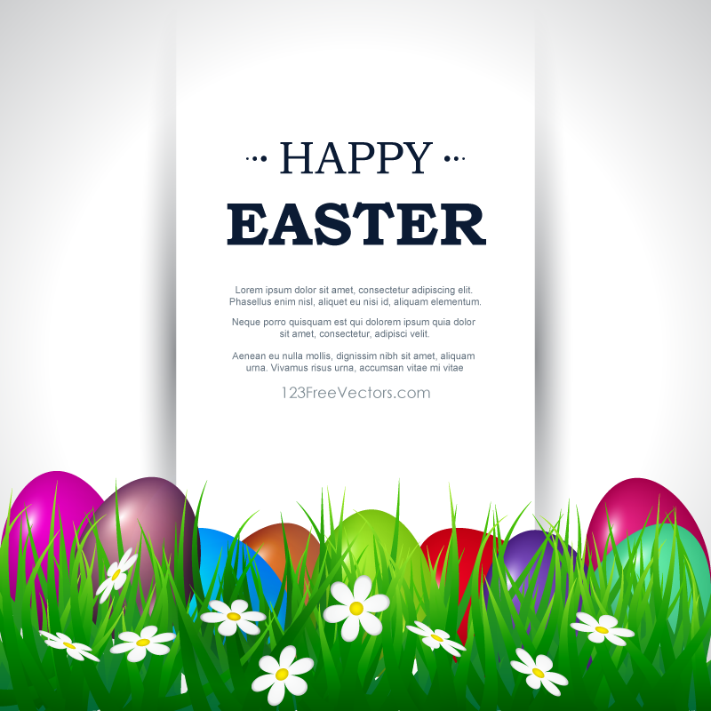 Happy Easter Card Template Free