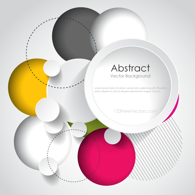 Modern Abstract Circle Background Design Template