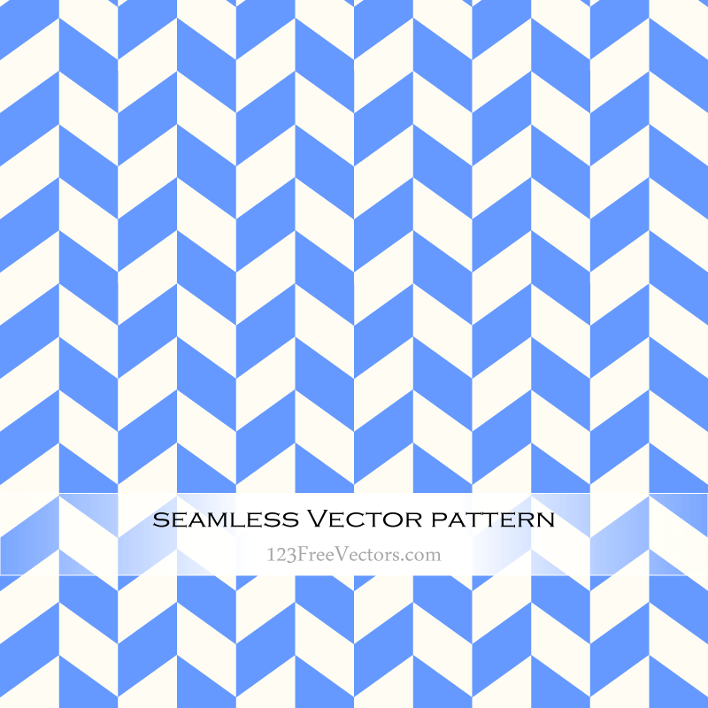 Blue Chevron Pattern Vector
