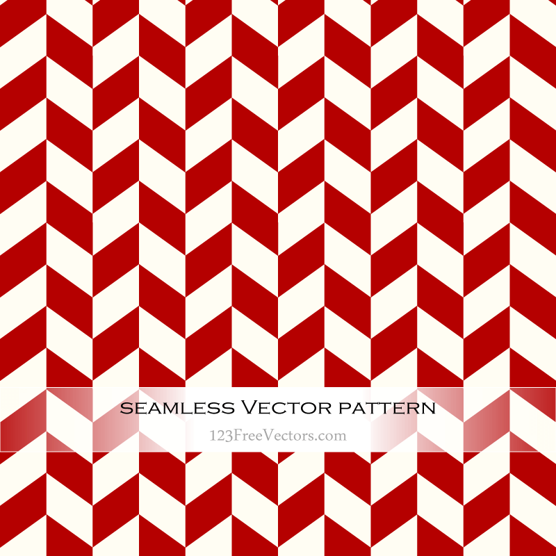 Red Chevron Pattern Vector
