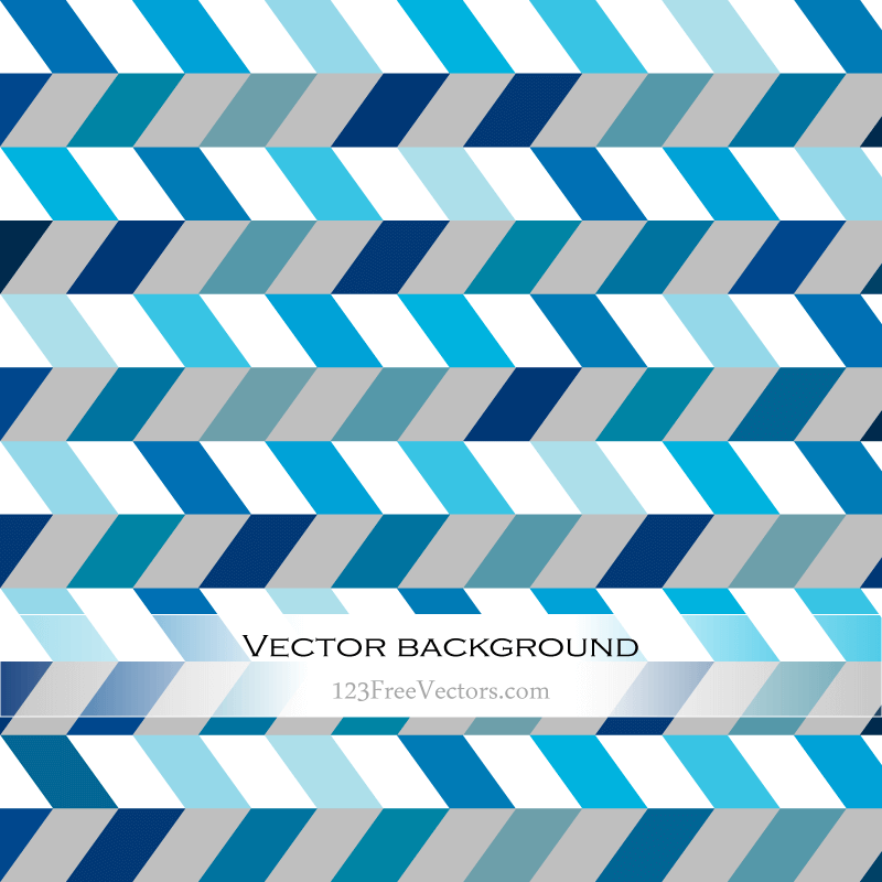 Abstract Blue Zig Zag Background