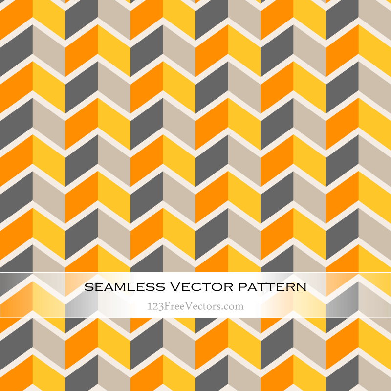 Vector Colorful Seamless Chevron Pattern Abstract Background