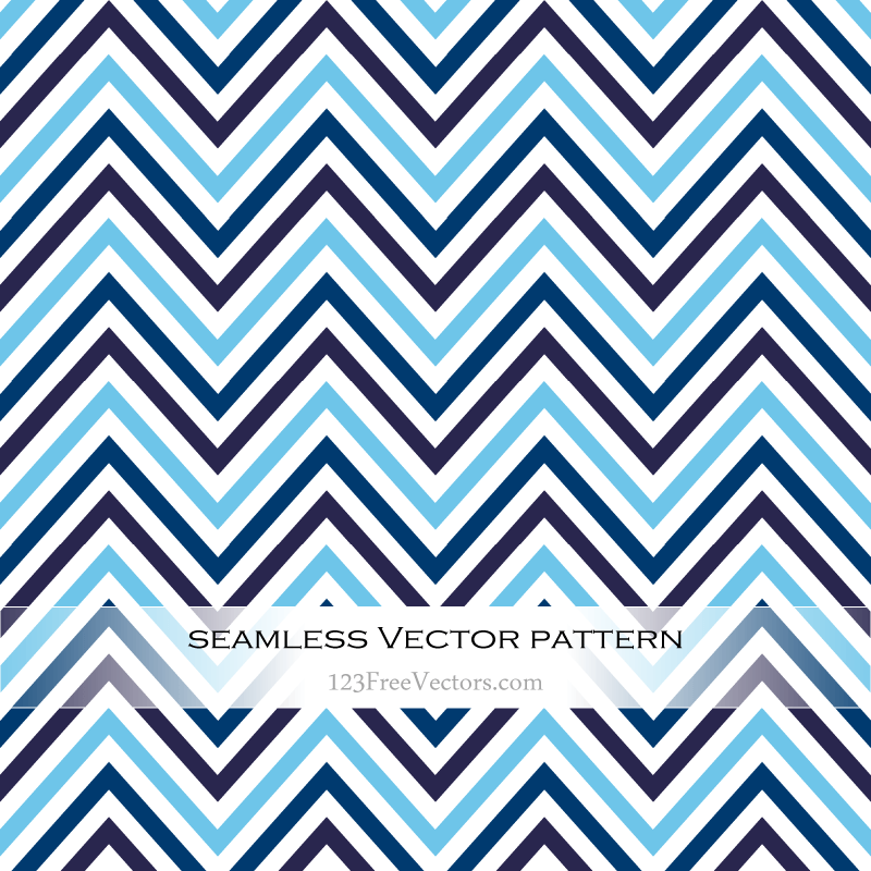 Free Vector Blue Zigzag Seamless Pattern