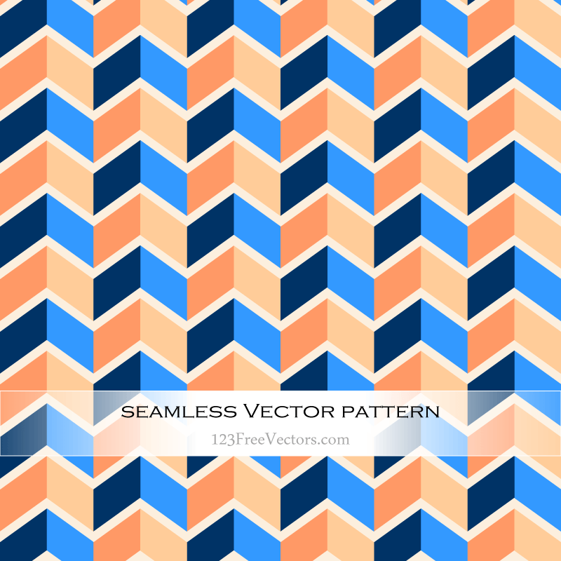 Vector Colorful Seamless Zig Zag Pattern Abstract Background