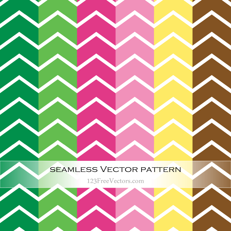 Colorful Chevron Pattern Vector