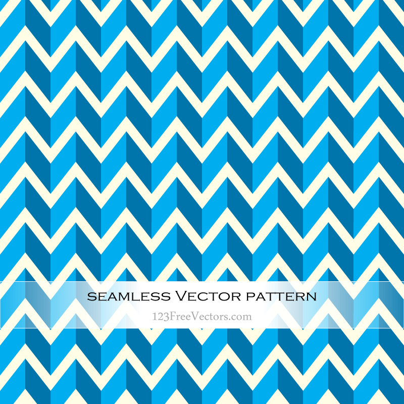 Light Blue Seamless Zigzag Pattern Vector