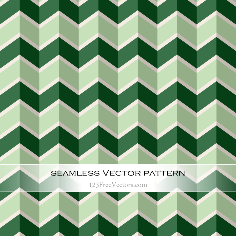 Green Seamless Zigzag Pattern Vector